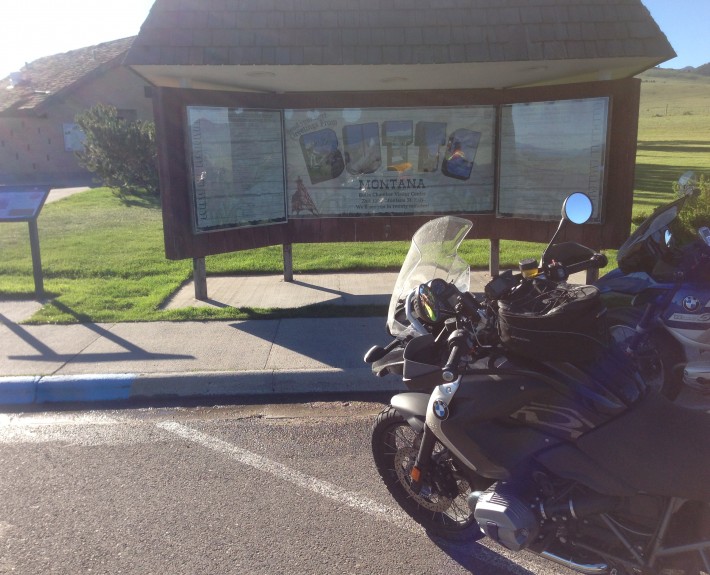 My BMW motorcycle near Butte, MT
