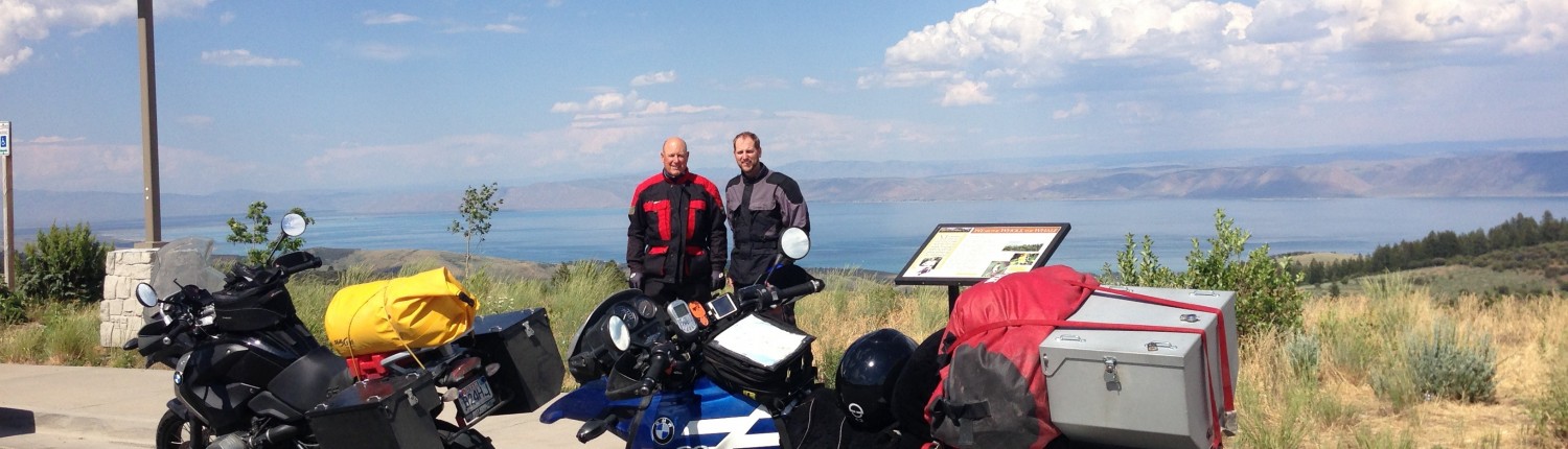 Ray and Scott G. Nelson above Bear Lake, UT