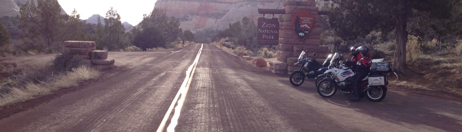 Entering the east end of Zion National Park