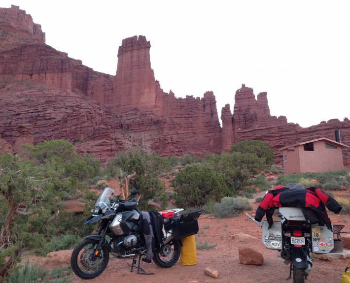 BMW Motorcycles - Fisher Towers, Moab Utah