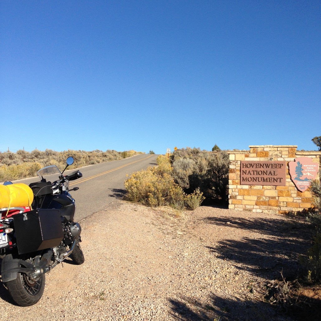 Hovenweep National Monument on our BMW Motorcycles