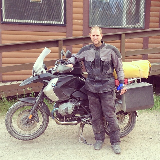 Scott G. Nelson motorcycle touring in Canada