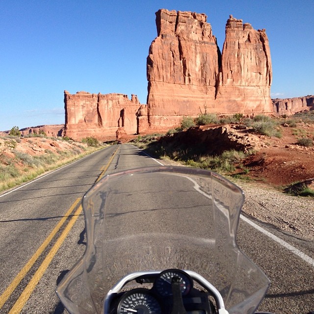 Touring Moab on a Motorcycle