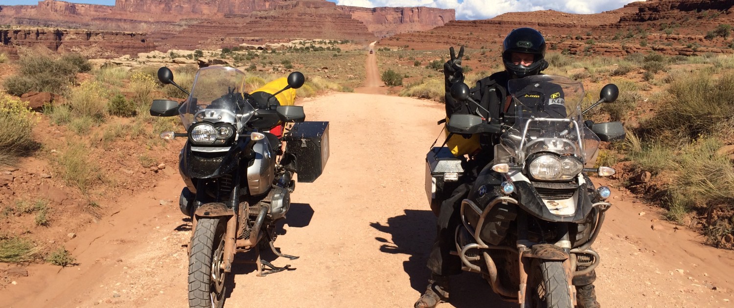 Mark riding the Shafer Trail