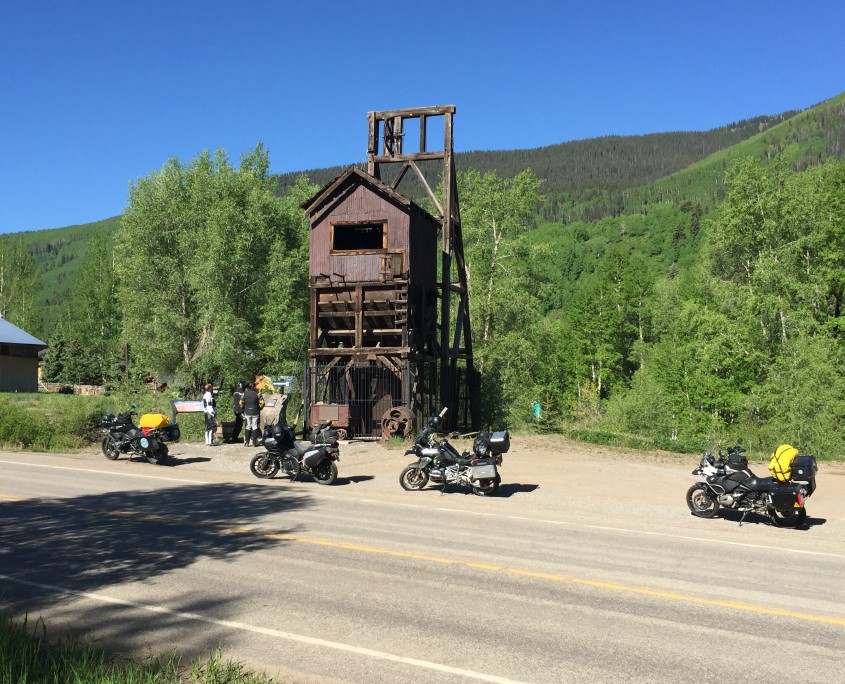 Motorcycle Touring in Rico, Colorado